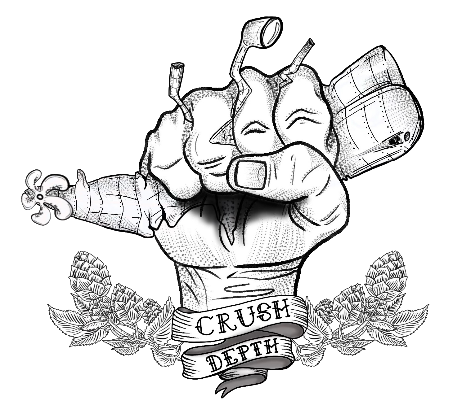 Crush Depth Brewing Logo